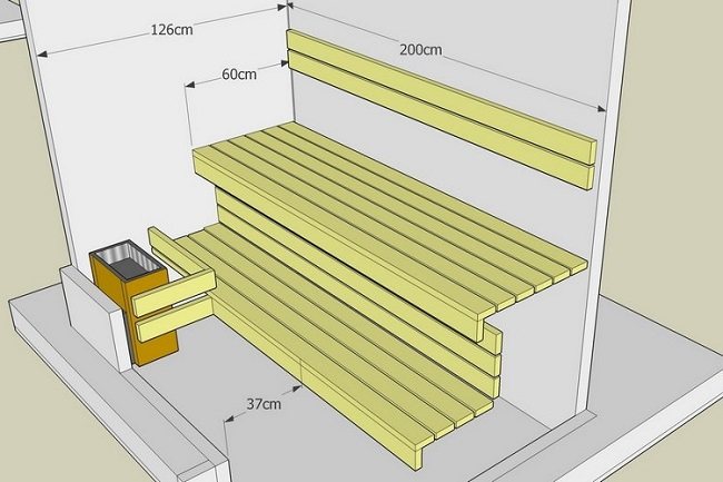 3 d disenyo ng sauna sa balkonahe