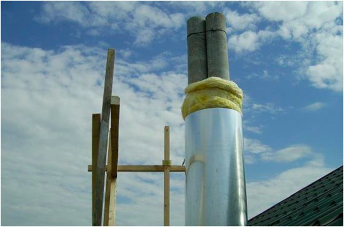 Paano mag-insulate ang isang asbestos chimney pipe, brick, metal channel