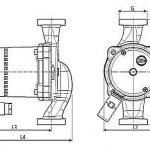 Cirkulationspumper til varmesystemer - diagram