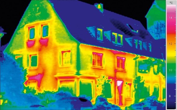 Bahay sa isang thermal imager