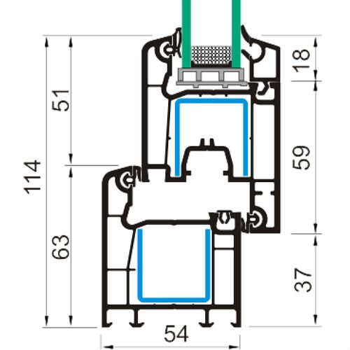 Enwin Rus ENWIN 54/3 BORA profiles.