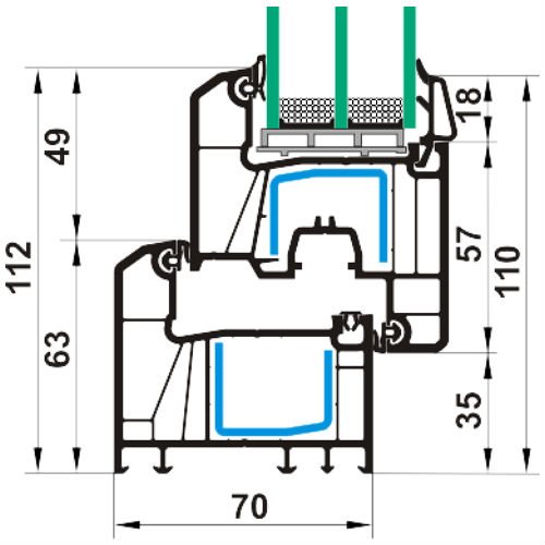 Enwin Rus ENWIN 70/5 OMEGA profiles.