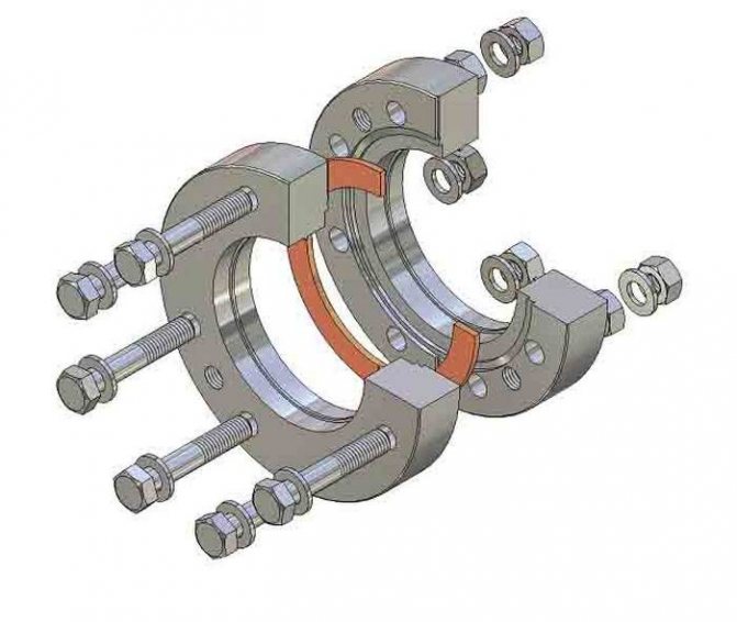 Paano nakakabit ang flange sa tubo