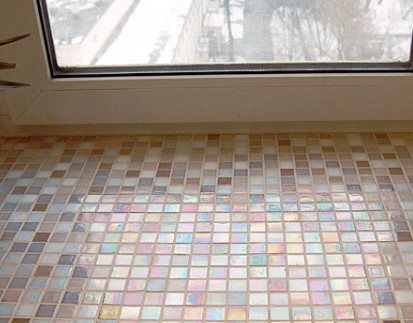 window sill mosaic na larawan