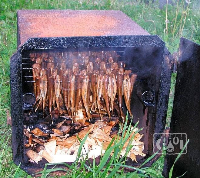 Do-it-yourself smokehouse mula sa oven