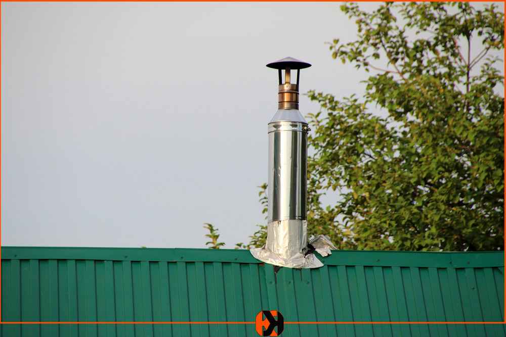 Metal chimney para maligo