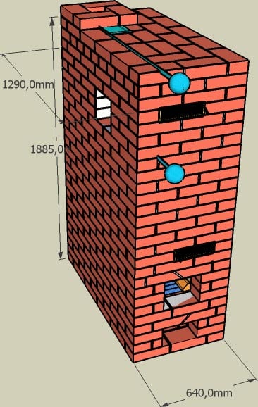 Mini brick oven para sa mga cottage sa tag-init