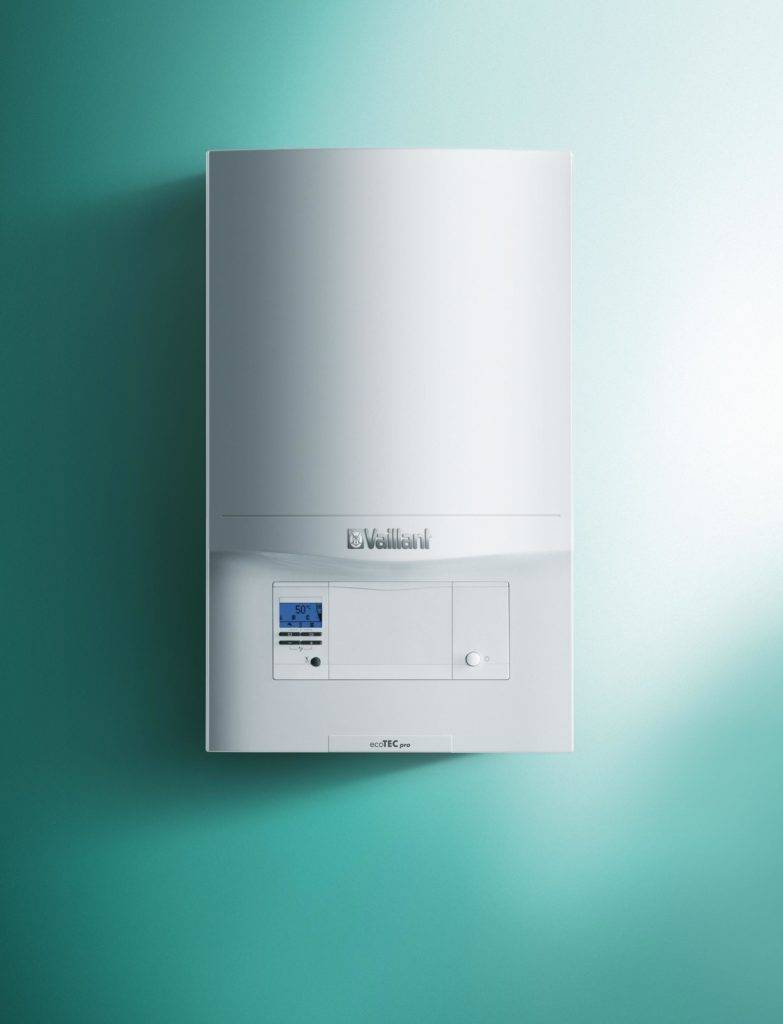 Wall-mount gas condensing double-circuit boiler ecoTEC pro