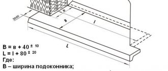 Mga kinakailangang sukat para sa pag-install ng isang window sill