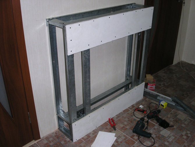 Niche para sa electric fireplace