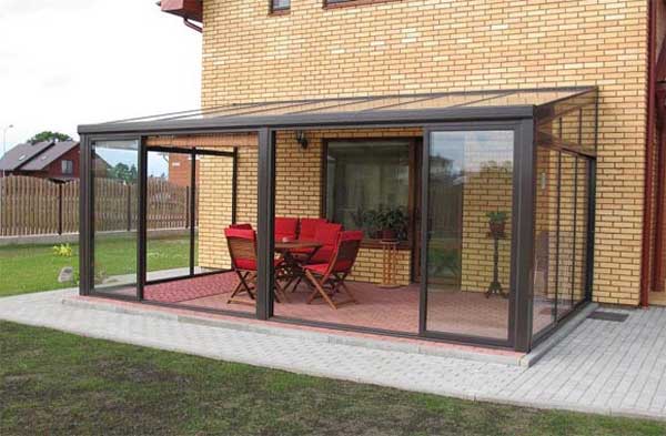 Polycarbonat glaseret veranda