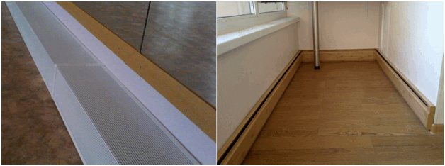 Salur skirting untuk pemanasan paip