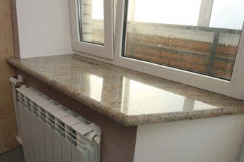 Banayad na Beige Ivory Brown Granite Window Sill