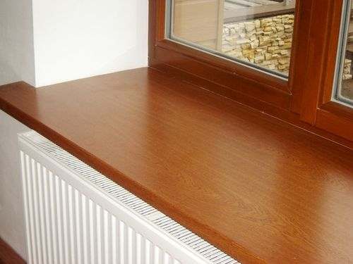 Pinahiran ng melamine window sill