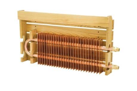 radiator dalam sarung kayu