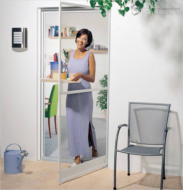 Frame swing door