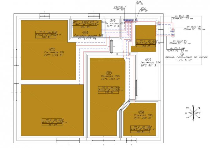 underfloor pagpainit ng pipa spacing