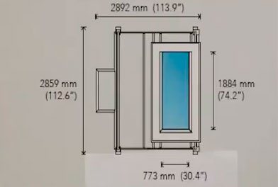 sukat ng window luminaire sa kisame coelux