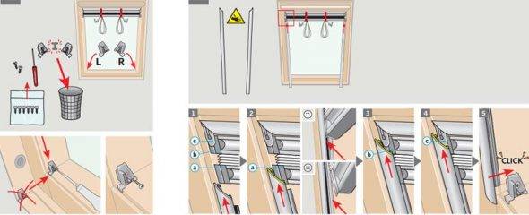 Mga roller blinds para sa mga plastik na bintana nang walang pagbabarena