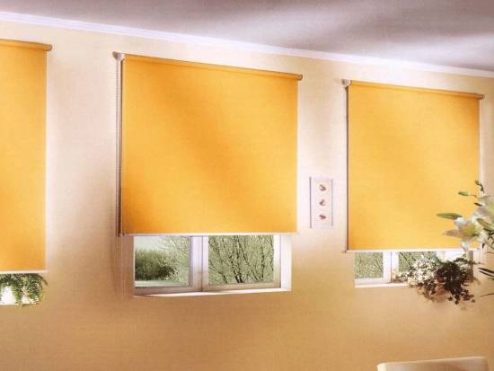 Mga roller blinds para sa mga plastik na bintana nang walang pagbabarena