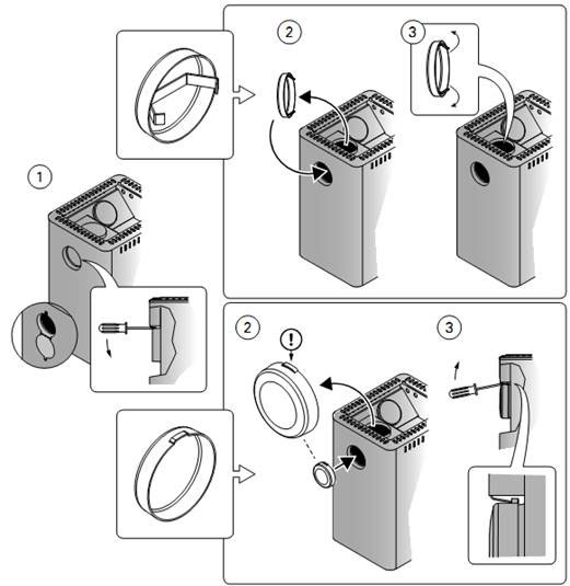 Diagram ng pagpupulong ng kalan ng pampainit