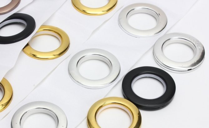 do-it-yourself na mga kurtina sa eyelets