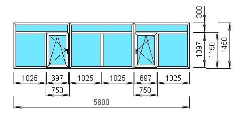 ang halaga ng glazing ng loggia