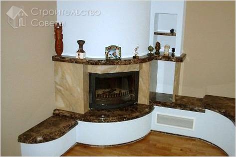 Worktop ng fireplace