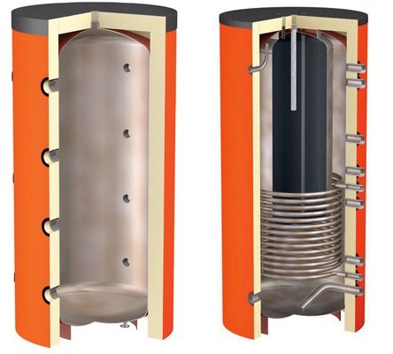 Heat nagtitipon para sa pagpainit boiler