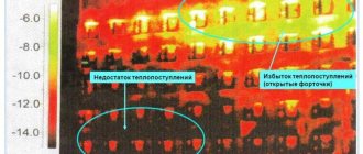 Imagerie thermique d'un immeuble résidentiel