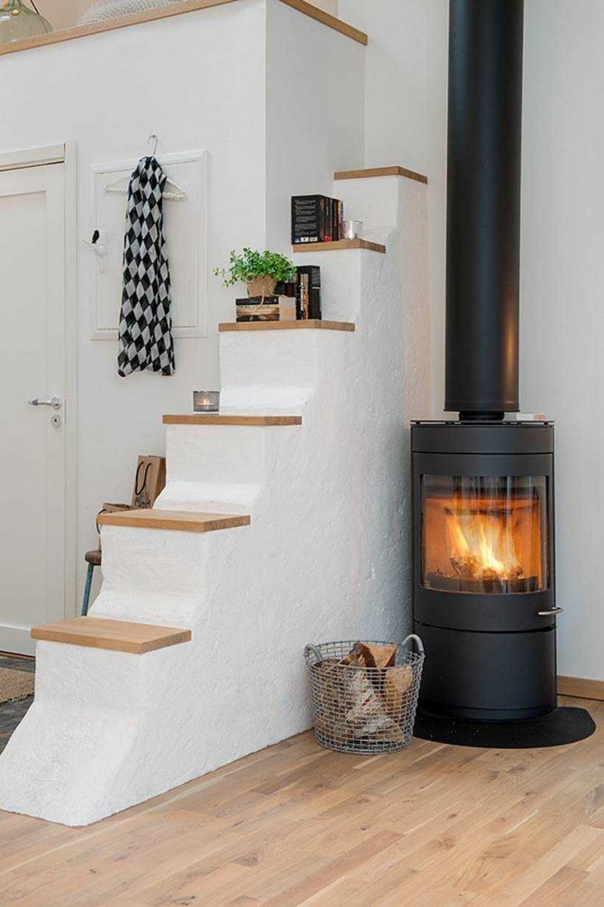 Corner fireplace