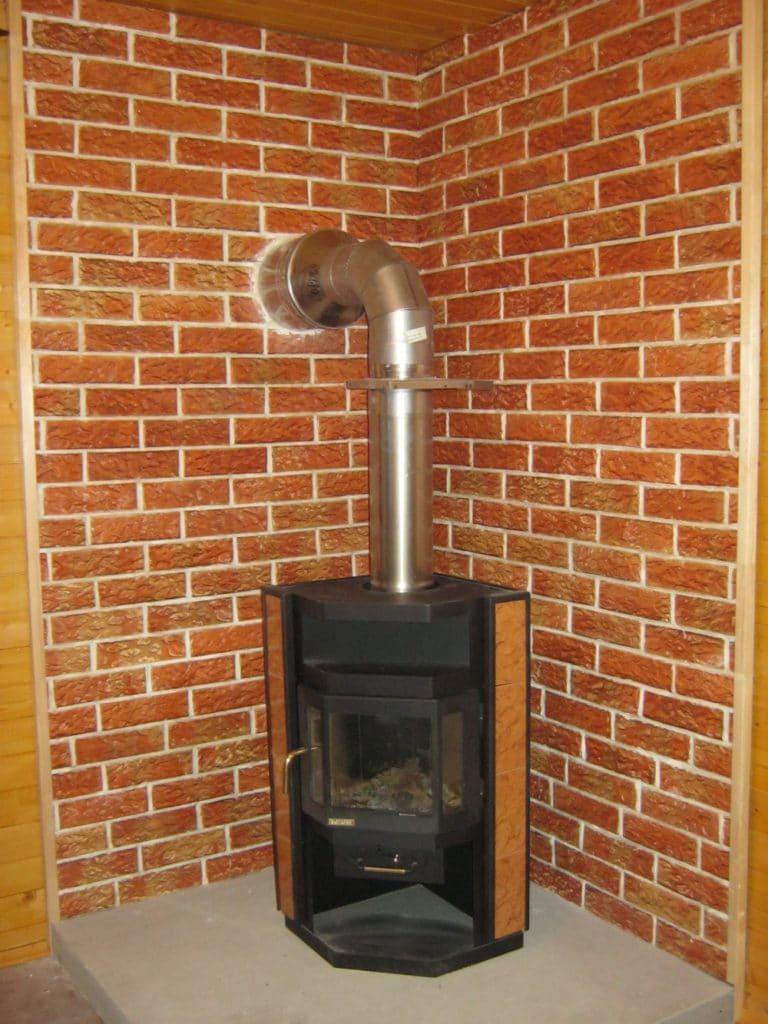 Corner fireplace