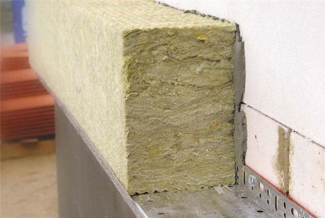 Assembly para sa pangkabit ng mineral wool sa dingding