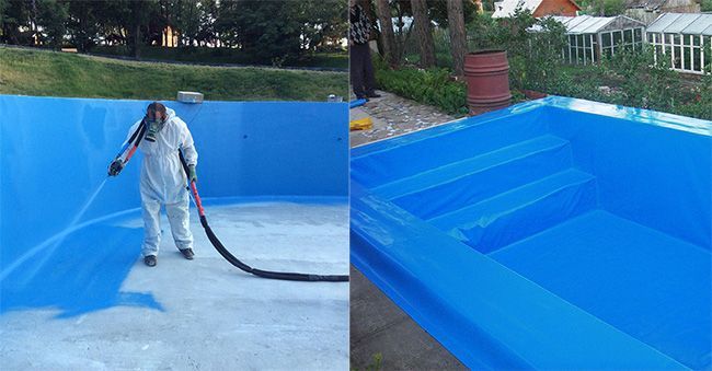 Ang panloob na waterproofing ng pool ay isang mahalagang hakbang