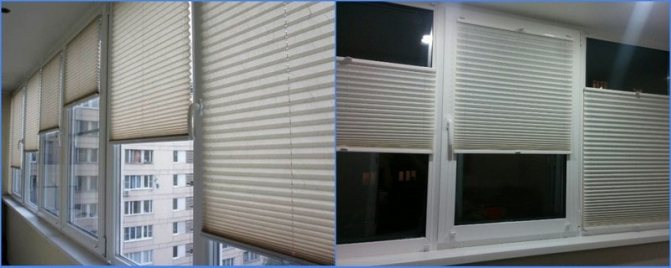 pleated blinds